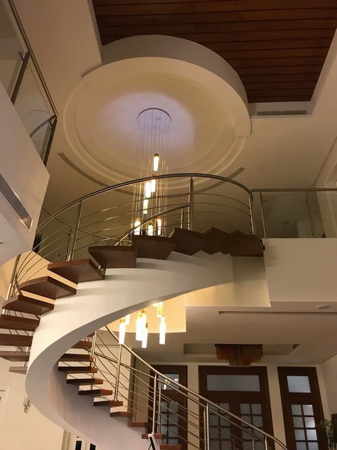 Large Foyer Lighting Custom Art Glass Chandelier Large Dining