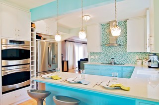 Art Deco Influence contemporary-kitchen