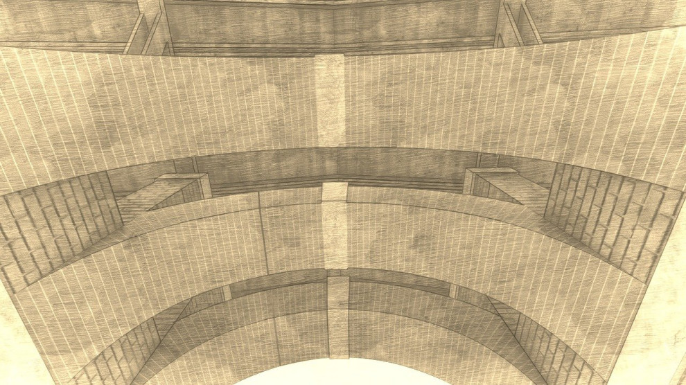 Entrance in small hotel complex