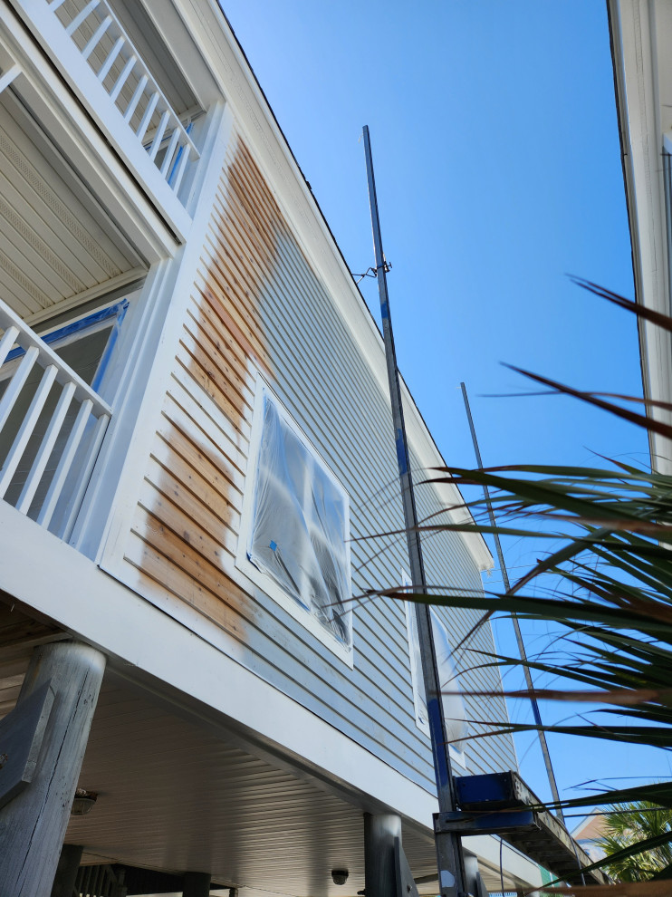 Exterior remodel / Windows / cider siding / paint