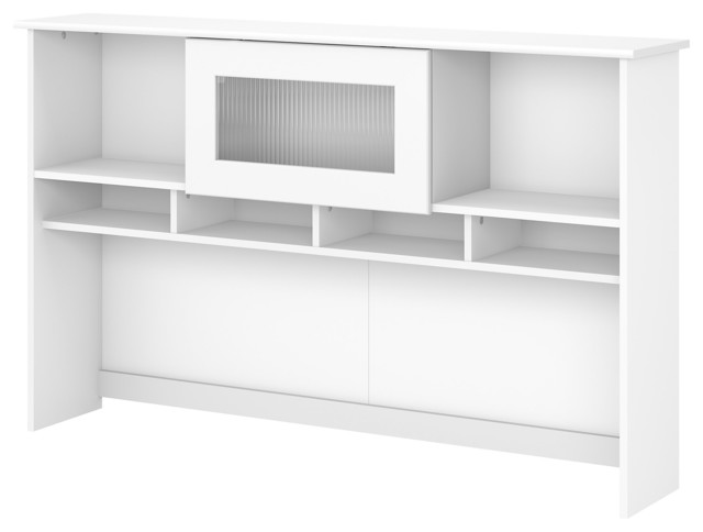Cabot 60w Hutch White Contemporary Desks And Hutches By