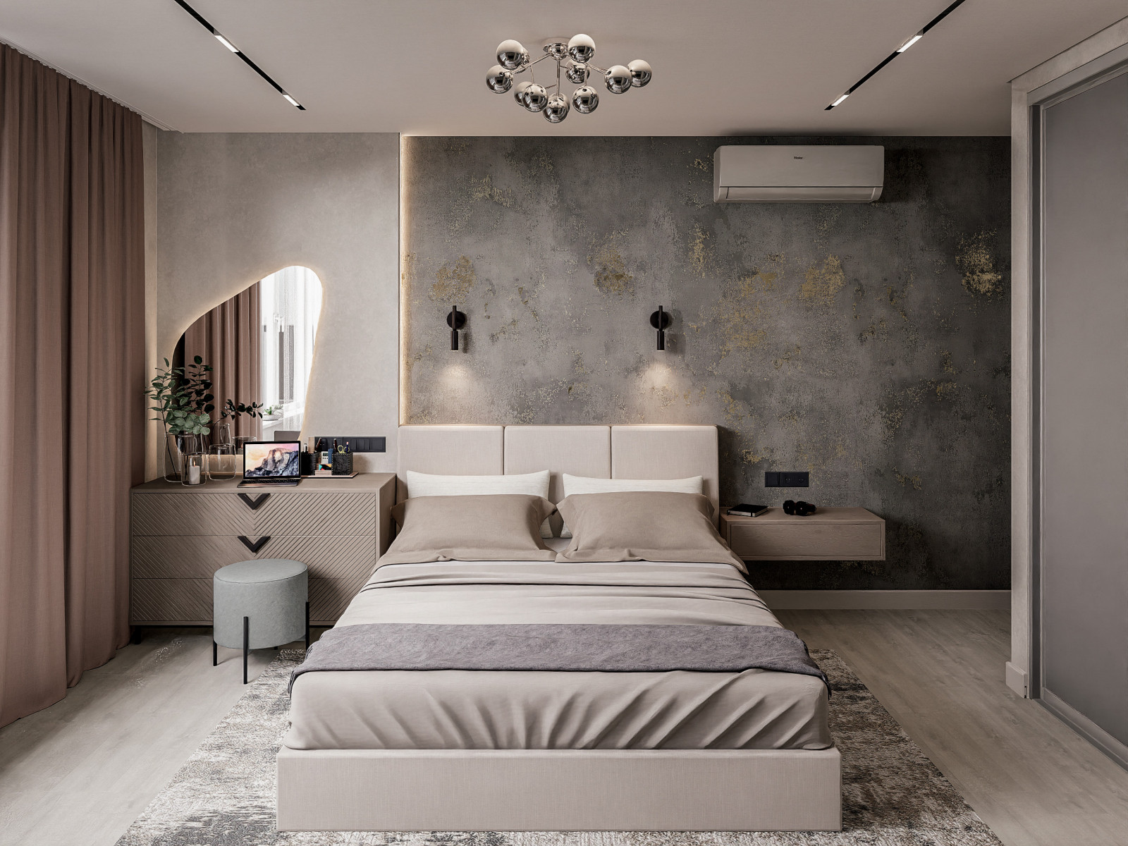 Дизайн-проект двухкомнатной квартиры 57 м2