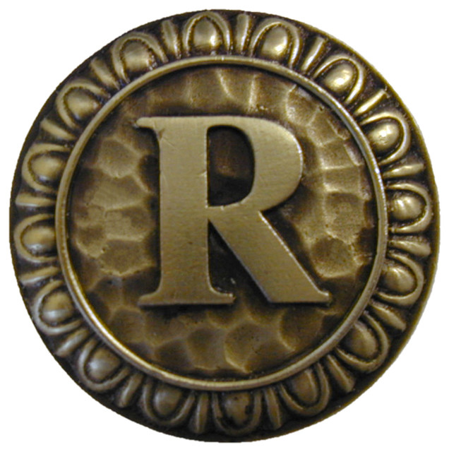 Notting Hill Initial R Knob, Dimensions 13/8" diameter And