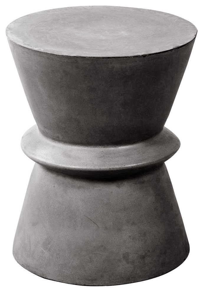 Concrete Hourglass Side Table Side Tables And End Tables by LH