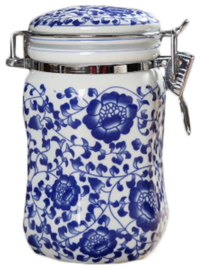 Exquisite Storage Jars Ceramic Pots Tea Coffee Canisters A07