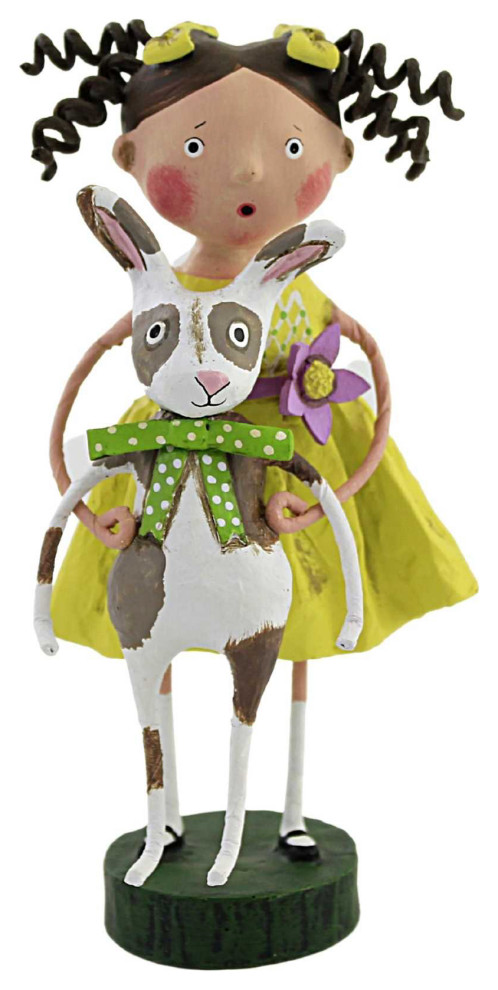 Lori Mitchell Bethany's Bunny Polyresin Easter Bunny Spring 14491, 6.25 ...