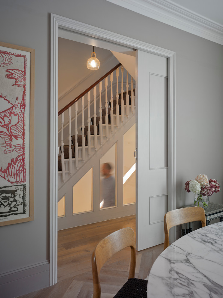 Design ideas for a contemporary hallway in Sussex.