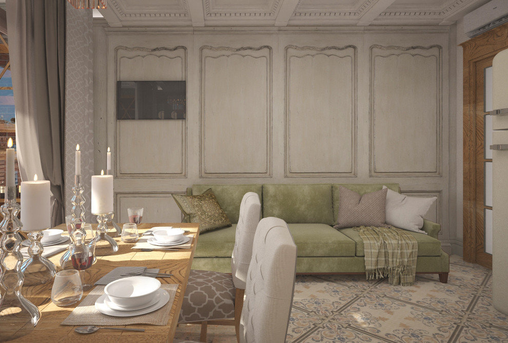 The interior of the apartment in the Residential complex WINE HOUSE, in Moscow