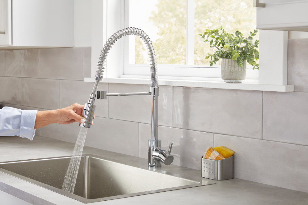 The Foodie PreRinse Kitchen Faucet Contemporary Kitchen Faucets