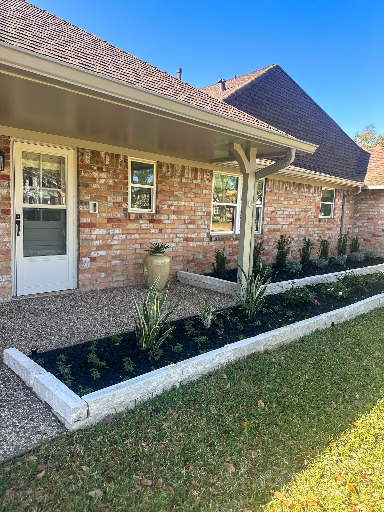 Front yard makeover at Durban Dr!