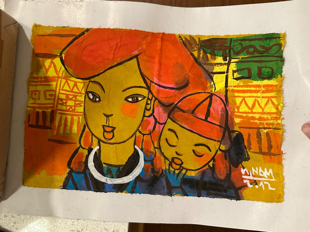 How do you frame art on paper like this?