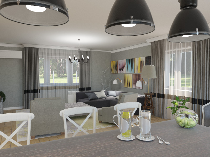 Частный дом в серых оттенках