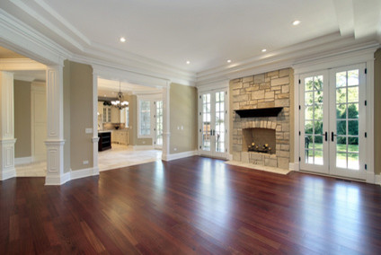 Dining room - rustic dining room idea