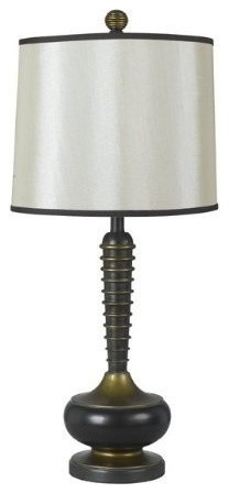 Cal Lighting BO-981TB Turkish Stripe Table Lamp - Teracotta