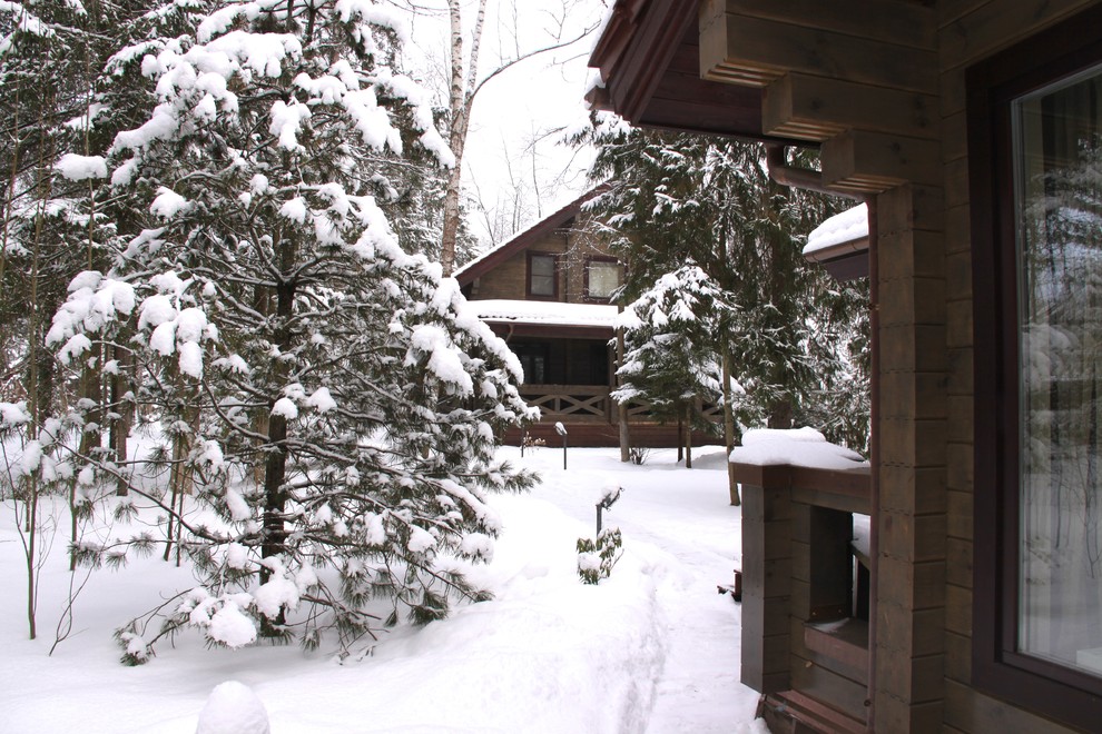 Дом из клееного бруса "Мезонин"