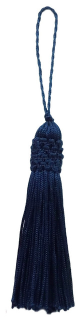 D??COPRO Brown Crown Head Tassels - 5.5 Inch Chainette Tassels With 1 Inch Loops (10 Pack)