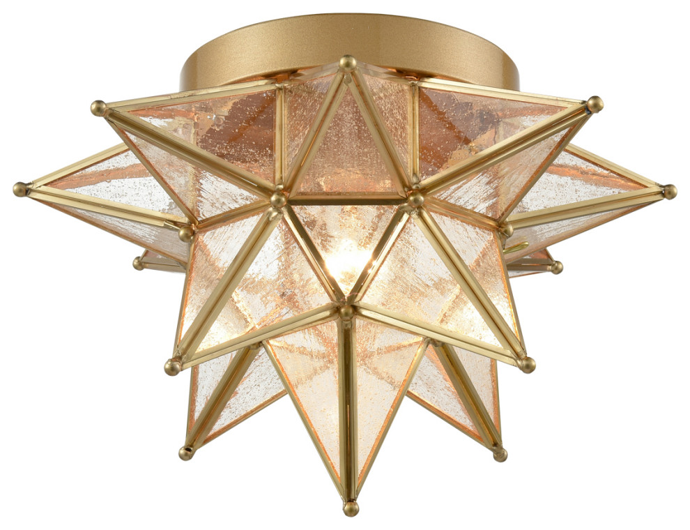 star flush ceiling light