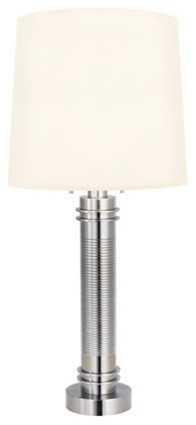 Robert Sonneman Lighting 6110.13 Colonna 2 Light Floor Lamps in Satin Nickel