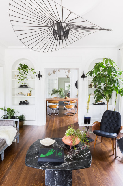 Dallas Meets Paris modern-living-room