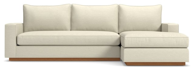 Harper 2 Piece Sectional Sleeper Sofa Contemporary Sofas Harper 2 Piece Sectional Sleeper Sofa Cream Chaise On Right