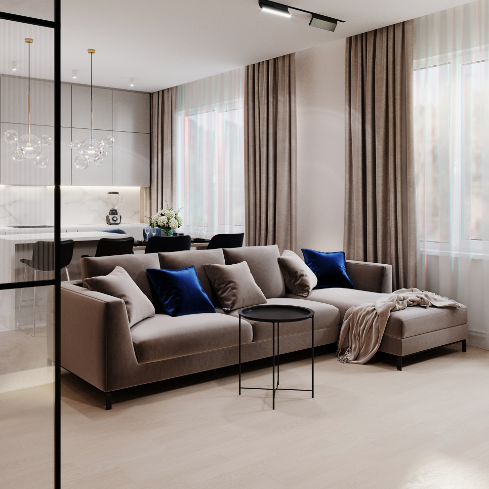 Гостиная в ЖК Сердце столицы