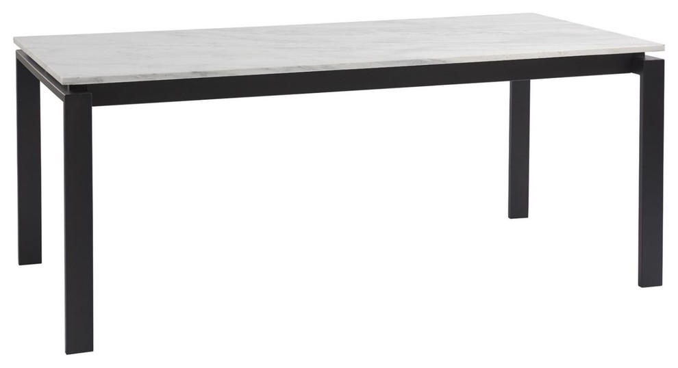 Parsons White Marble Top Dark Bronze Base Dining Tables 60 Parsons White Marble Top Dark Bronze Base Dining Tables 60