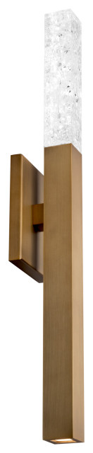 Modern Forms WS-68026 Minx 2 Light 26" Tall LED Wall Sconce - Aged Brass
