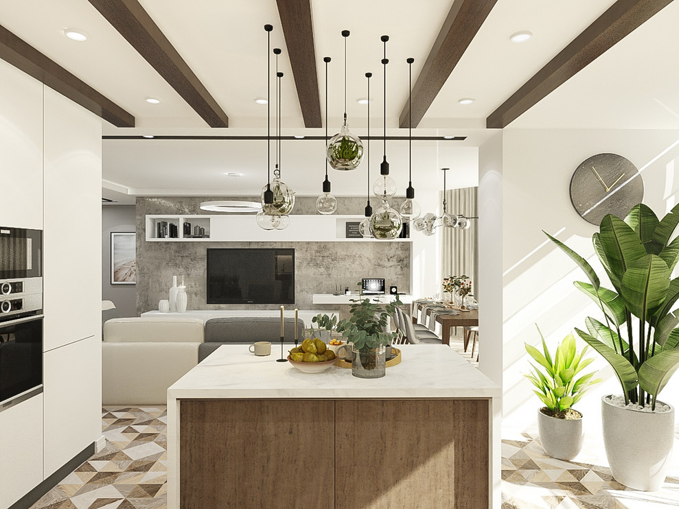 Проект. Трехкомнатная квартира в г. Энгельсе 103,7 м2