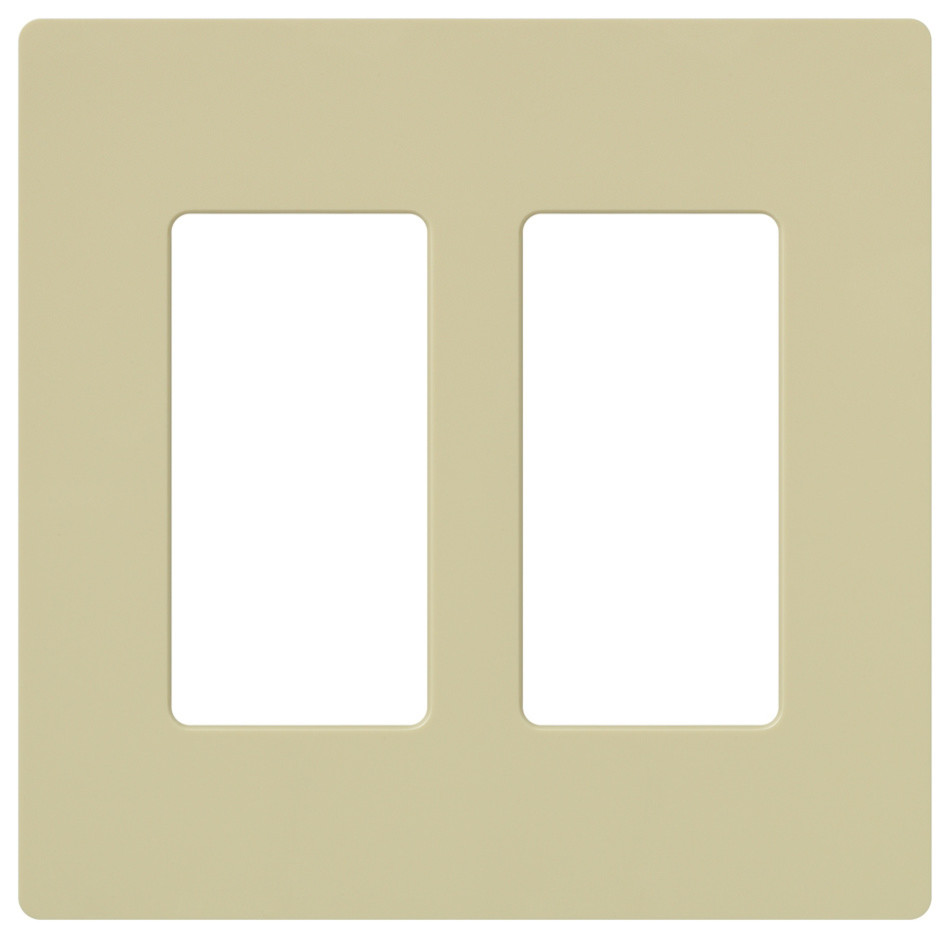 Lutron 2Gang Wall Plate Transitional Switch Plates And Outlet Covers by JENSENBYRD CO