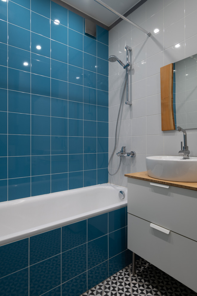 Интерьер квартиры-студии в ЖК Ньютон