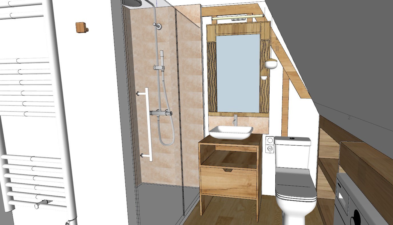 Aménagement de deux espaces chambres de réception dans une maison de campagne