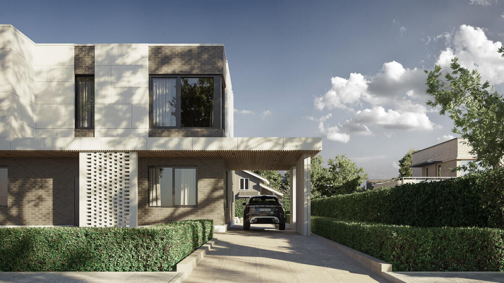 Проект с плоской кровлей 246 м2