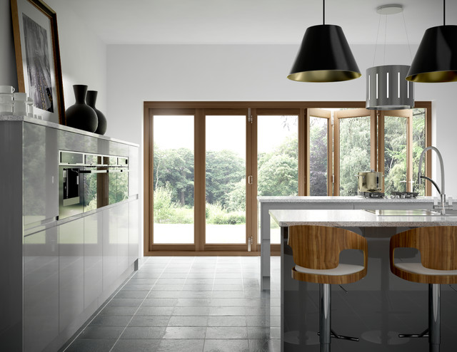 Sofia Pewter contemporary-kitchen