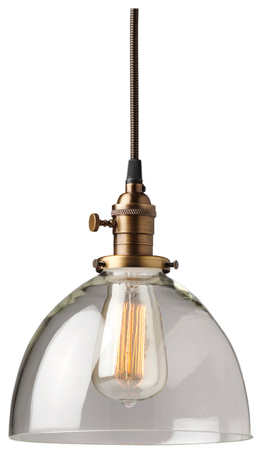 Large Gl Dome Pendant Light Fixture Clear Handn Large Gl Dome Pendant Light Fixture Clear Handn