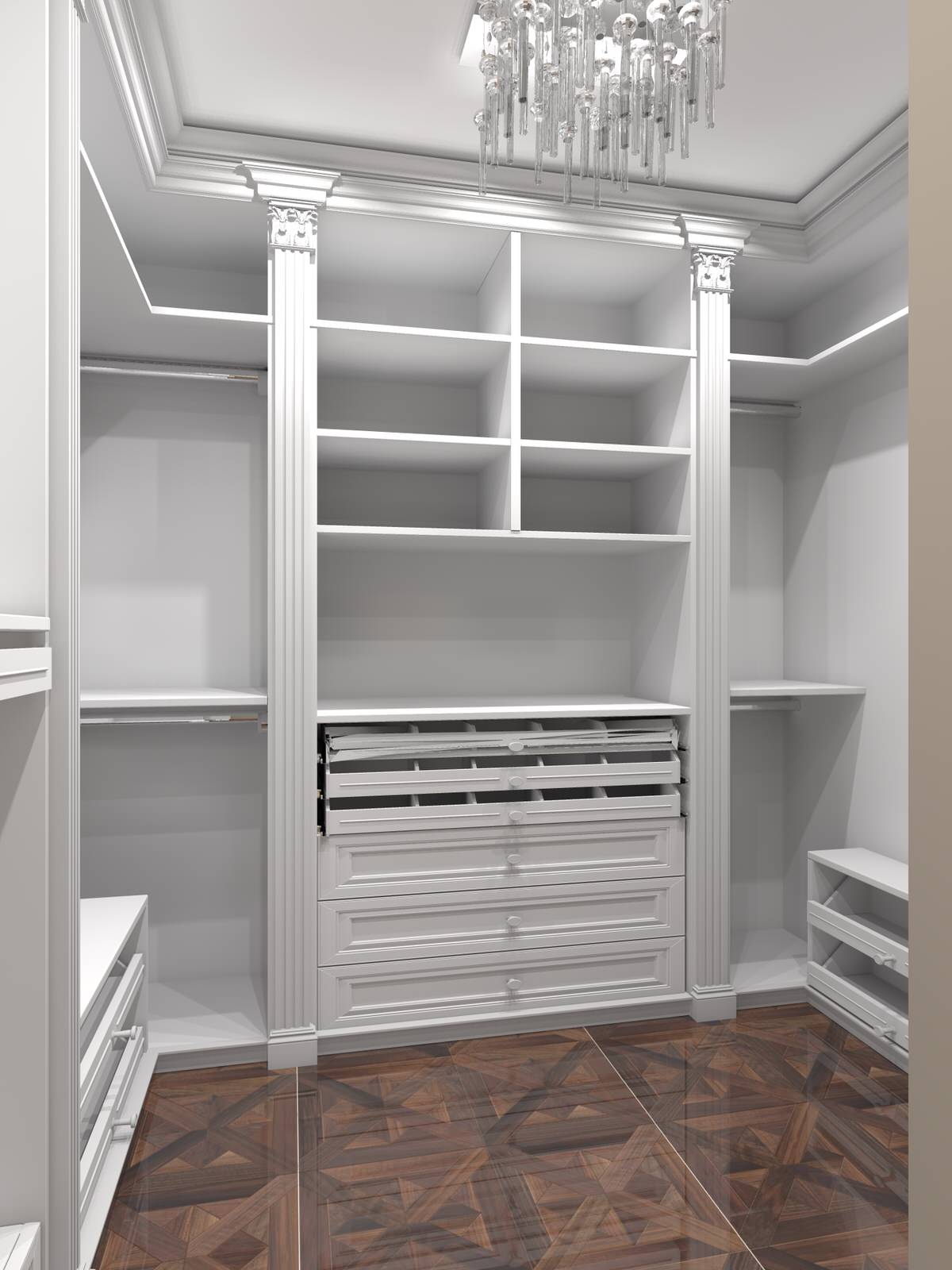 Фрагмент гардеробной.