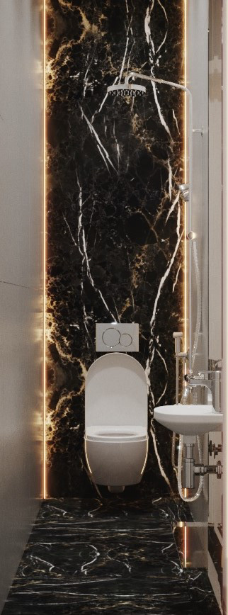 Проект санузлов на Дегтярной