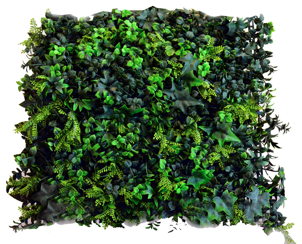 Artificial Moss Wall Panels, 20"x20", Set of 4 Contemporary