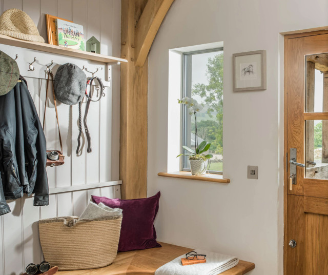 Full Interior Design Oak Frame Building country-entry