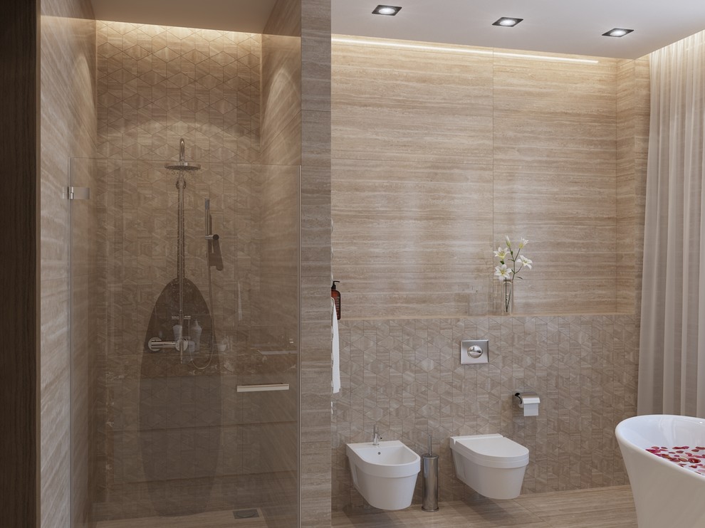 Современный дом в сосновом лесу