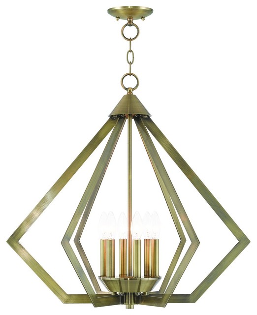Livex Lighting Prism Light Chandelier Transitional Chandeliers by