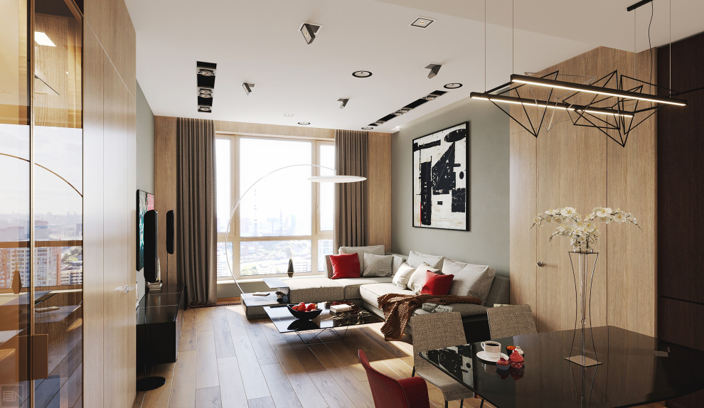 Дизайн-проект квартиры в ЖК "Фьюжн парк"