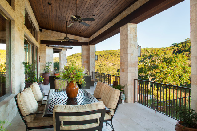 Hill Country Custom Home Rustic Terrace Austin By