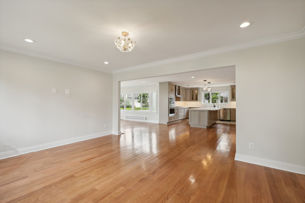 Living Room with Wide Opening to Kitchen