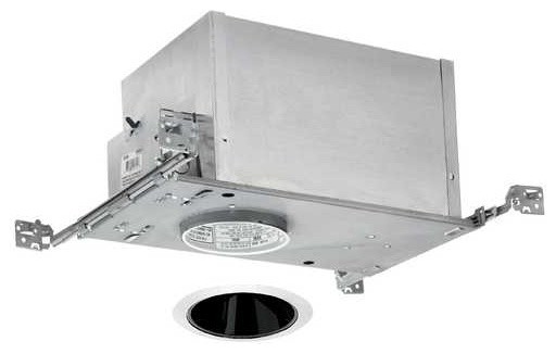 4-inch Low-Voltage Recessed Lighting Kit with Black Trim