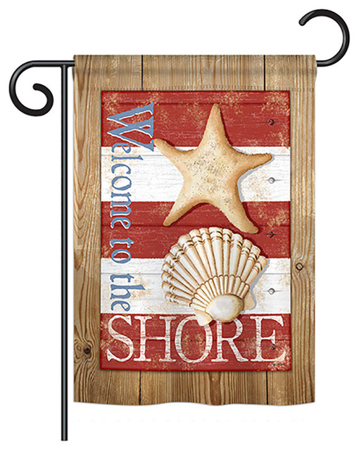 to the Shore Coastal, Everyday Nautical Vertical Garden Flag 13