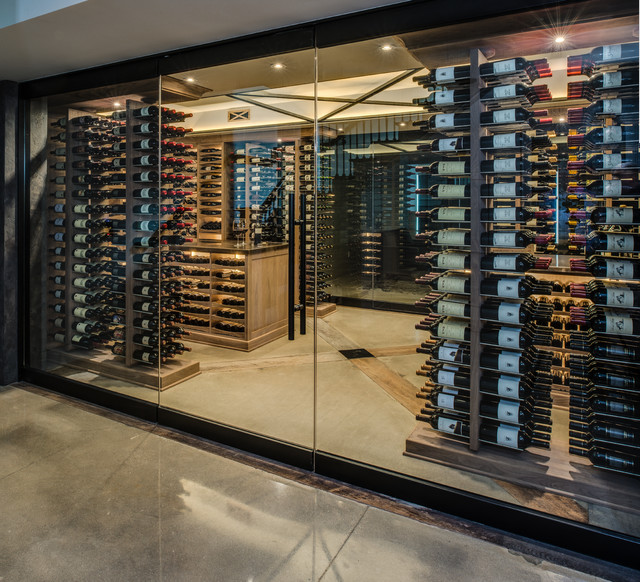 Stunning Wine Cellar Transitional Wine Cellar Other by Revel Custom Wine Cellars Houzz UK
