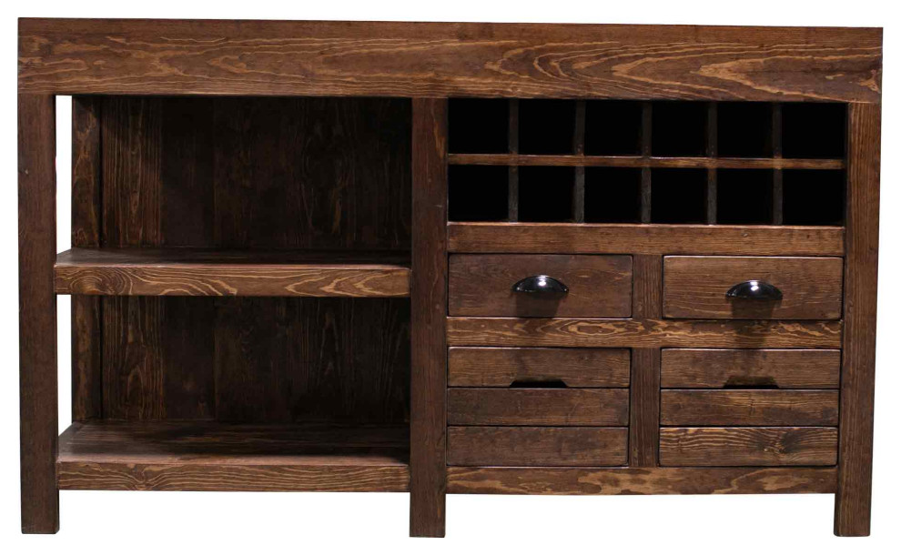 Hamilton Kitchen Island, 60x30x36 Rustic Kitchen Islands And