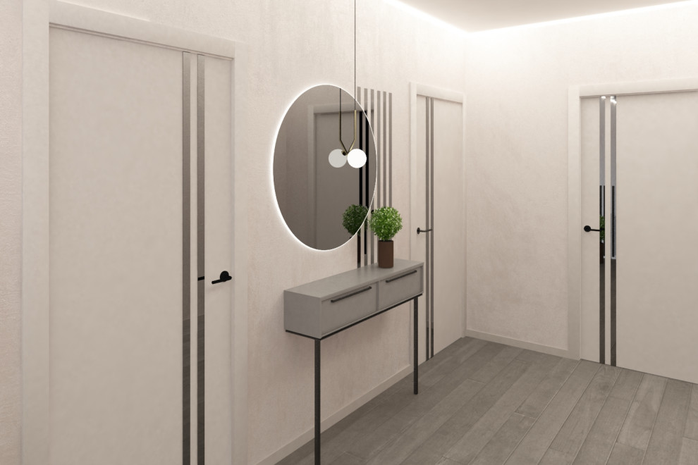 Дизайн-проект 2 этажа коттеджа,  100 кв.м.. Совместный проект с В. Кархалевой