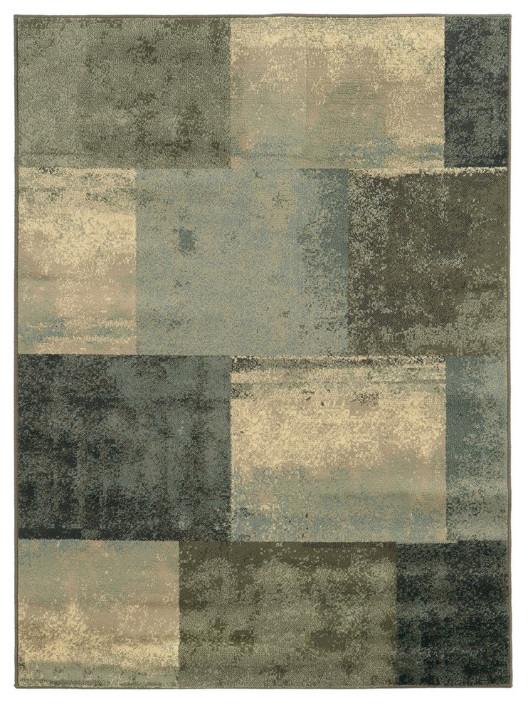 Oriental Weavers Brentwood 2061Z Green Rug, 1'10" X 7'3" Contemporary