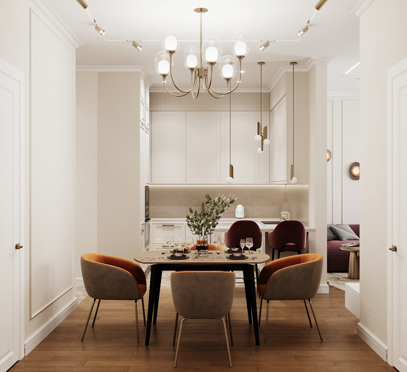 Дизайн и ремонт квартиры в ЖК Level Причальный - Манящая гармония